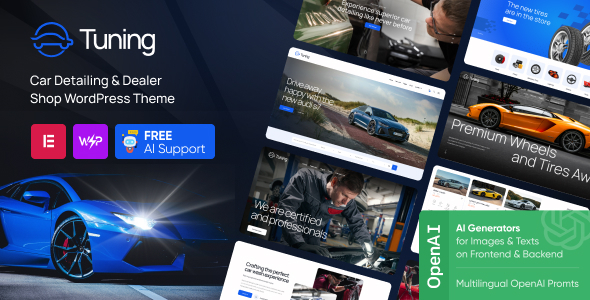 Tuning v1.0 - Car Detailing & Dealer Shop WordPress theme