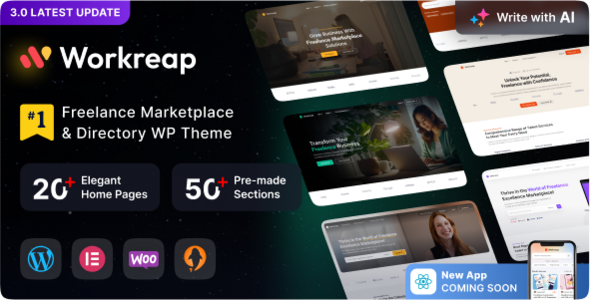 Workreap v3.1.9 - Freelance Marketplace WordPress Theme